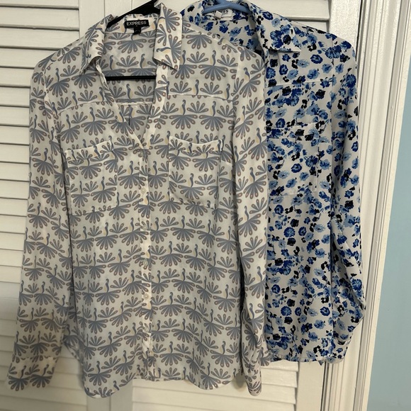 Express Button Down Tops Bundle - Picture 1 of 7